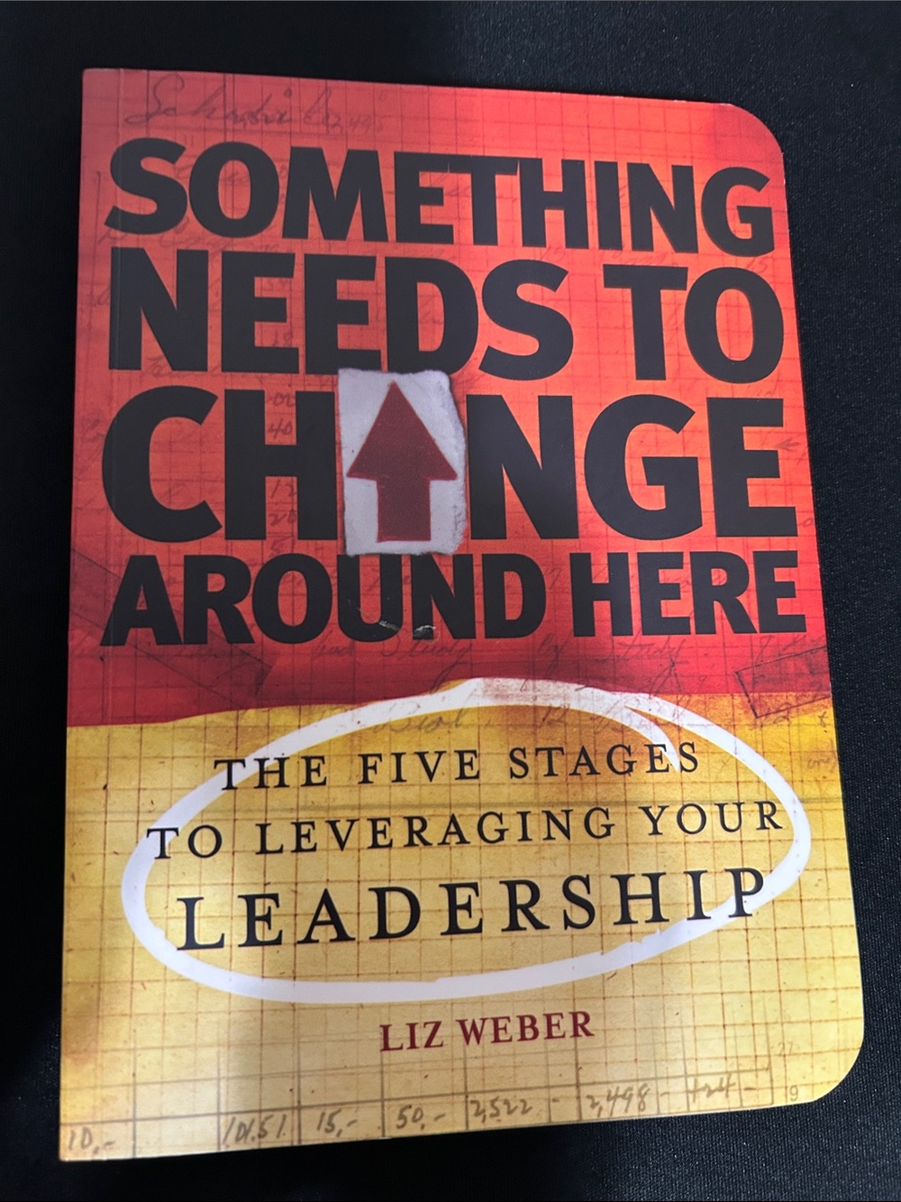 Something Needs to Change Around Here - Red and Yellow Leadership Notebook by